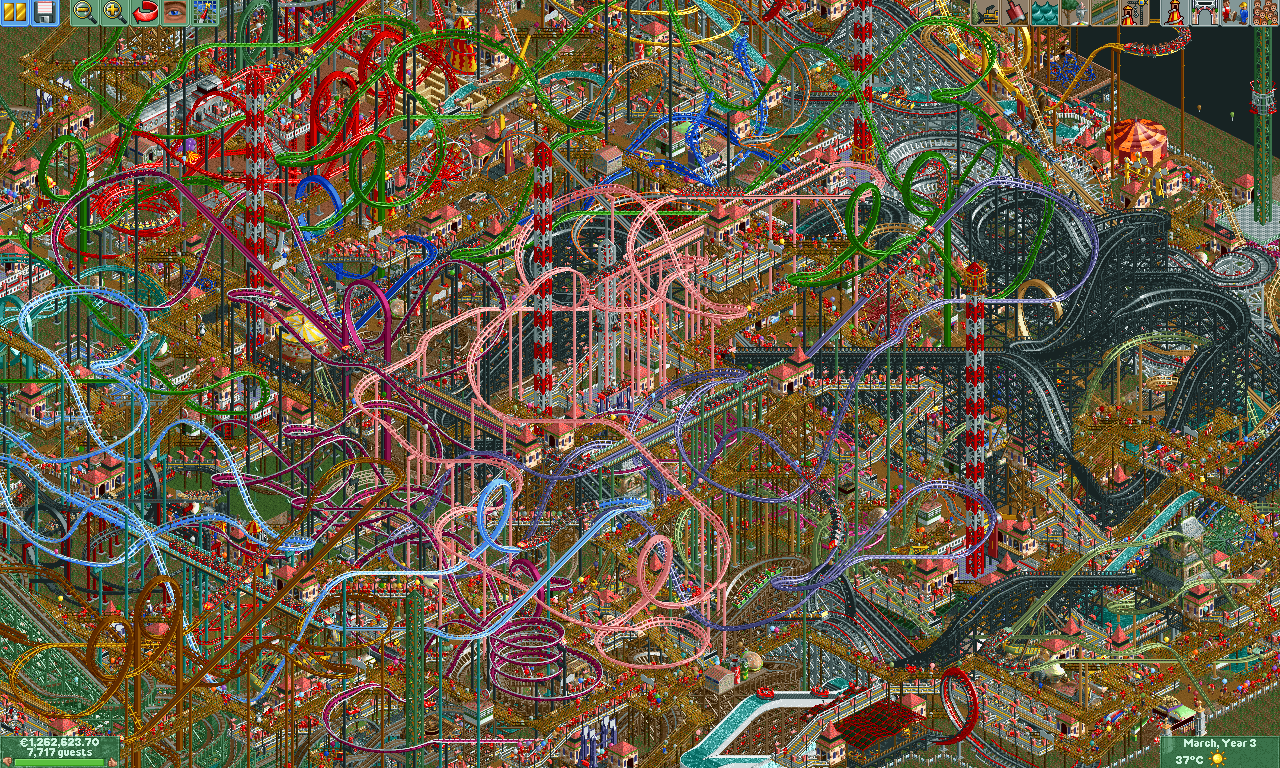 digitalmania-Game Klasik RollerCoaster Tycoon Sekarang Bisa Dimainkan di Smartphone