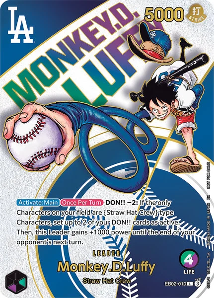 Nonton LA Dodgers Penonton Dapat Card Game One Piece Baru